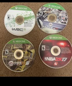 Xbox One Games Lot: WRC 5, Madden NFL 17, FIFA 17, NBA 2K17