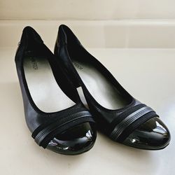 US Size 10 Jenn Ardor 2" Black Patent Leather Platform High Heeled Women's Shoes Ladies. All Man Made Materials. Pre-owned in excellent condition. No 