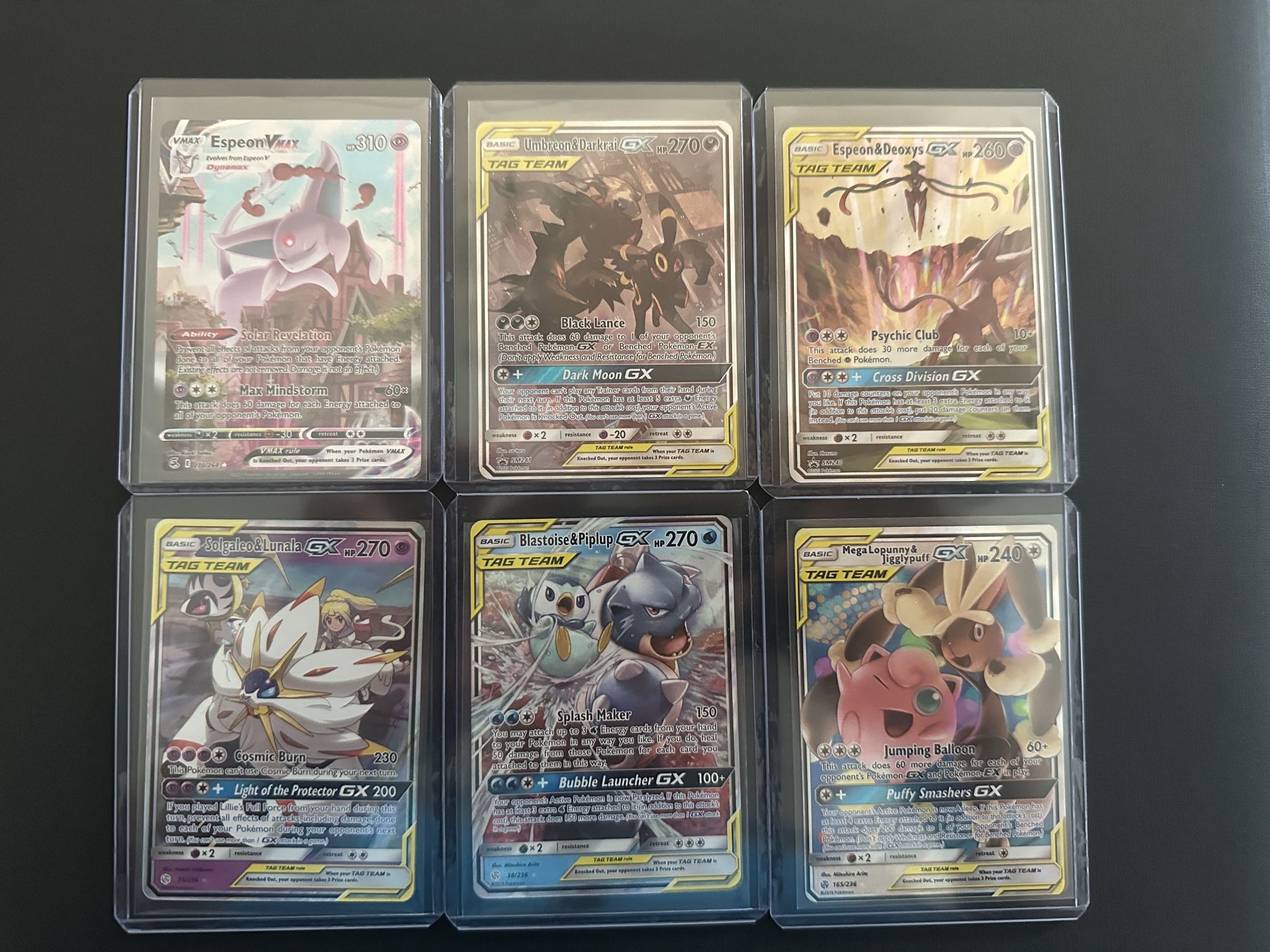 Tag Team Pokemon Blastoise Umbreon Solgaleo Espeon Deoxys Espeon VMAX And More
