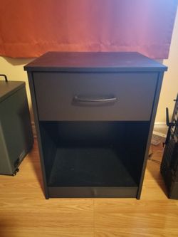 Wood side table