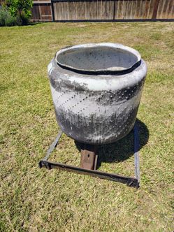 washer drum fire pit used