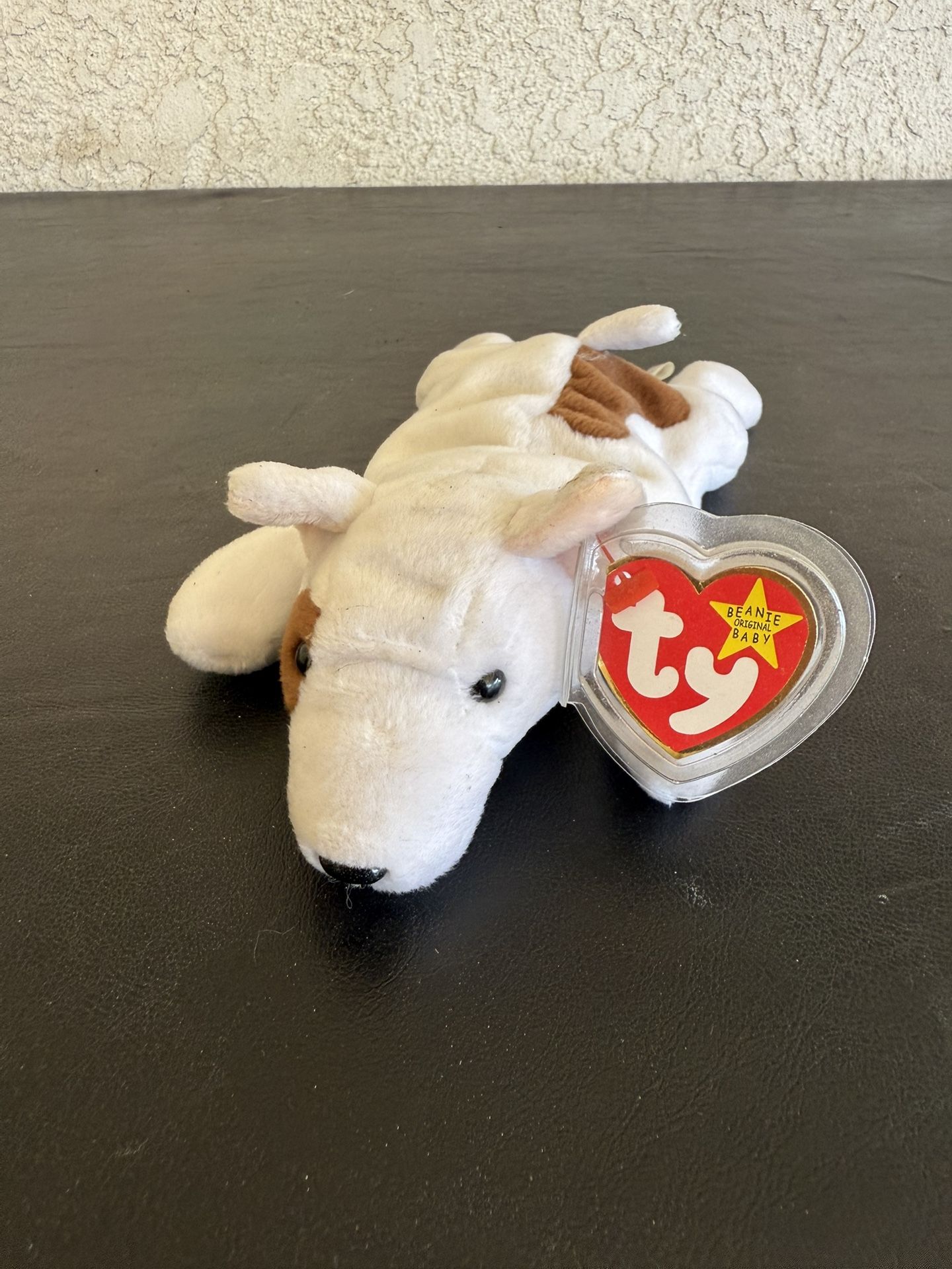 TY Beanie Baby Dog With Spots Named Butch