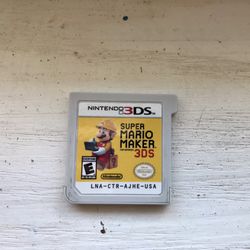 Super Mario Maker For Nintendo 3DS