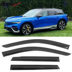 Fits 2024-2025 Acura ZDX Mugen Style Window Visors Deflector Smoke Acrylic 4PCS Set