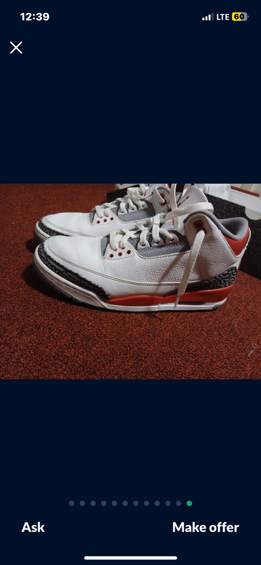 Jordan 3s Cardinal Reds