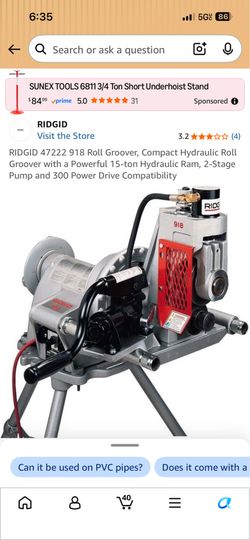Rigid 918 Hydraulic  Roll Grover