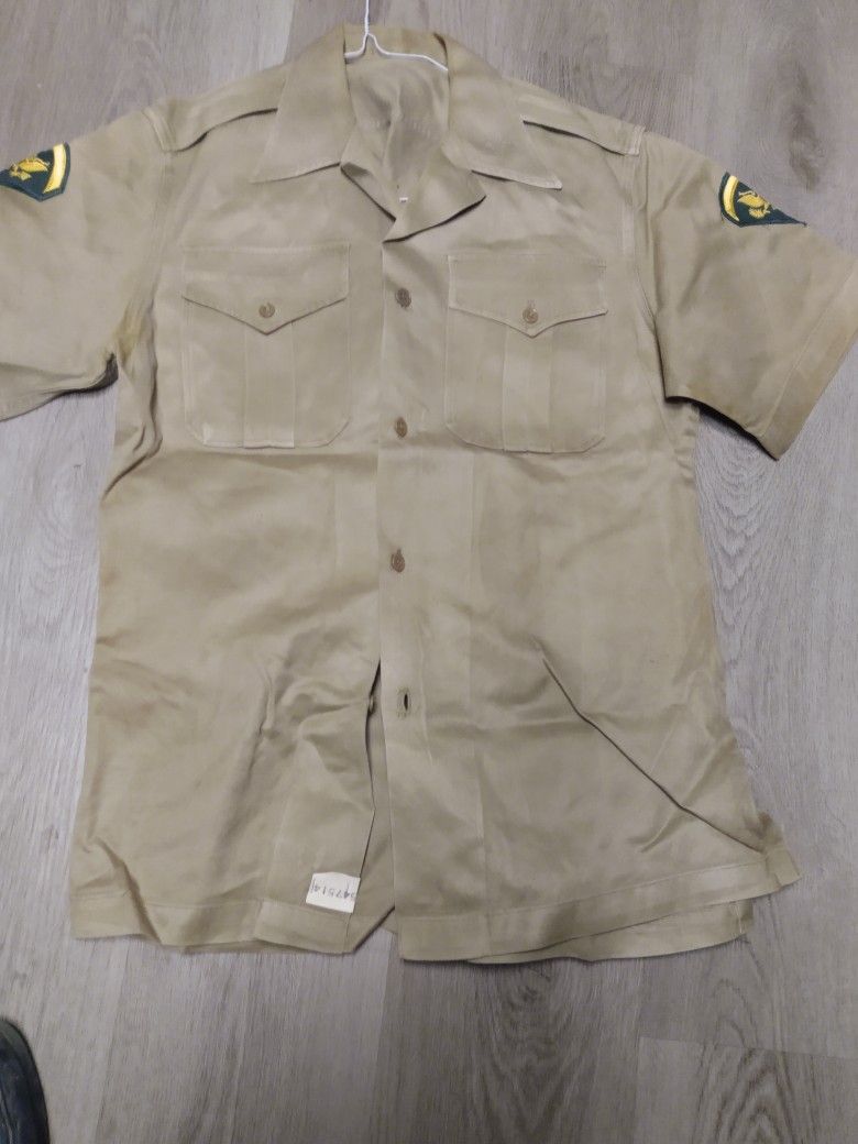 Vintage 1950s Korean War Army Shirt
