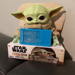Star Wars The Mandolorian Talking Plush Grogu (Baby Yoda) with Learning Tablet New for 2022