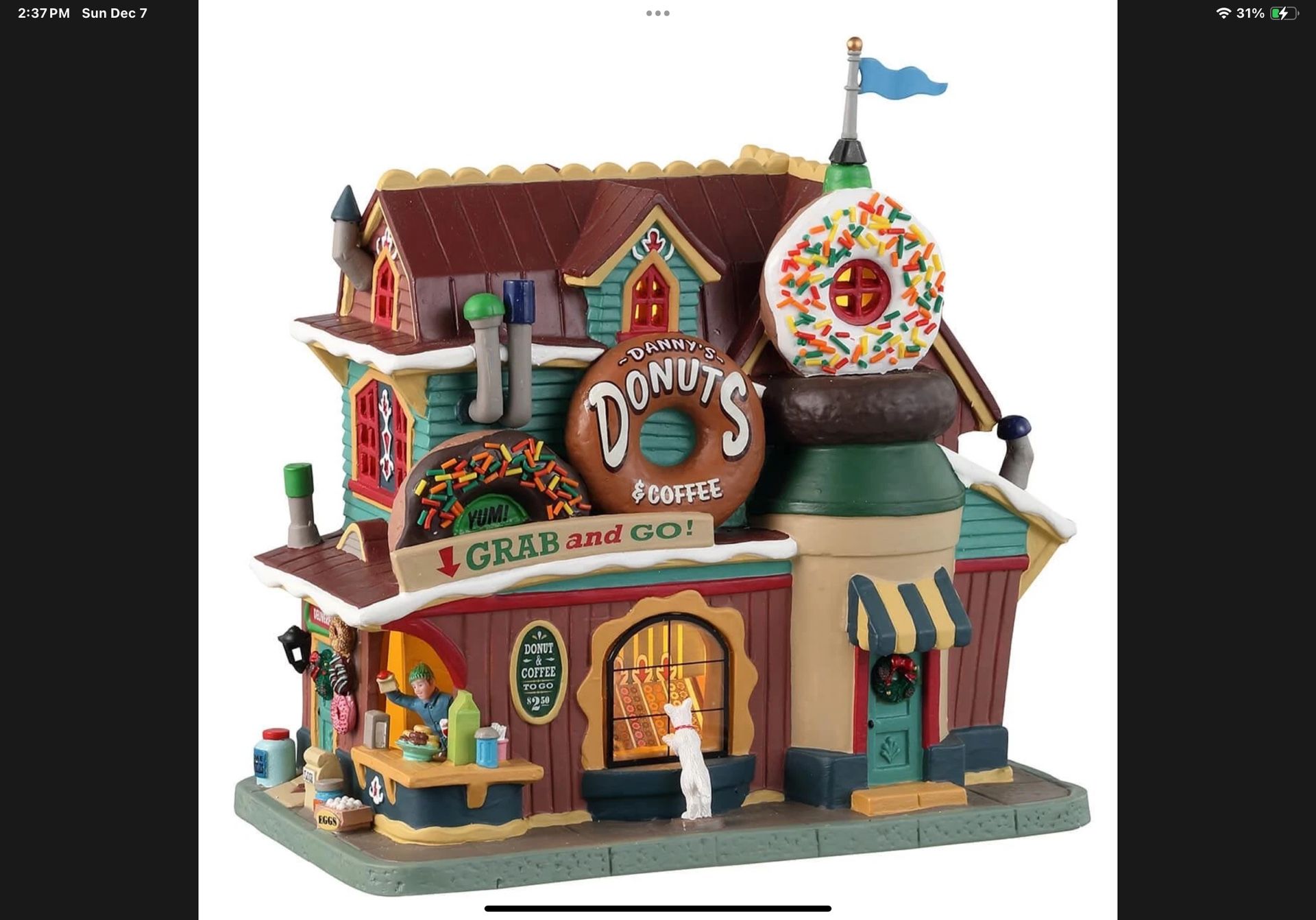 CHRISTMAS LEMAX, DANNY’S DONUTS + COFFEE, GREAT GIFT