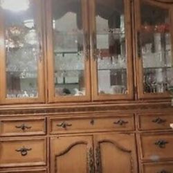 New Beautiful Brown China Cabinet!! Take Advantage Of Price!! Need To Sell As Soon As Possible