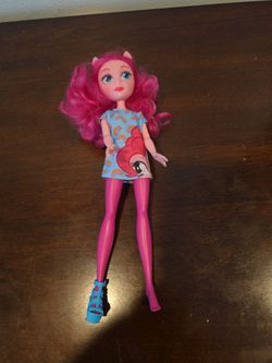 My Little Pony Equestria Girlsl Pink Hair Blue Eyes 11” Only One Shoe