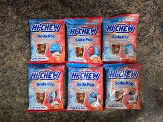 (PACK OF 6) Morinaga HI-CHEW Soda Pop Juicy Chewy Candy Ramune + Cola 2.82 oz ea