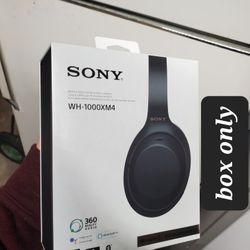 box only of sony wh-1000xm4 headphones [box only]