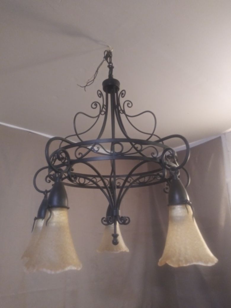 5 lamp Chandelier