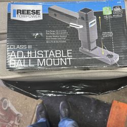 Reese Towpower 21141 Trailer Hitch Ball Mount, Fits 2 Inch Square Receiver, 5.25 Inch Drop, 4 Inch Rise, 5,000 lbs. Capacity