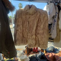 Vintage REAL Rabbit Fur