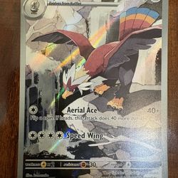 Pokemon Braviary 155/86 Black Bolt Black & White Illustration Rare Holo NM/M