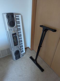 Midi capable keyboard with stand