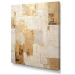 Large Abstract Shapes Wall Art,  
44"H x 34"W x1.5"D