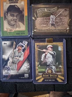 Babe Ruth Baseball Card Lot of 4