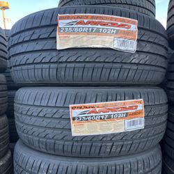 235/60/17 Arroyo #4 New Tires Mount & Balance // Set De 4 Llantas Nuevas Instaladas Y Balanceadas
