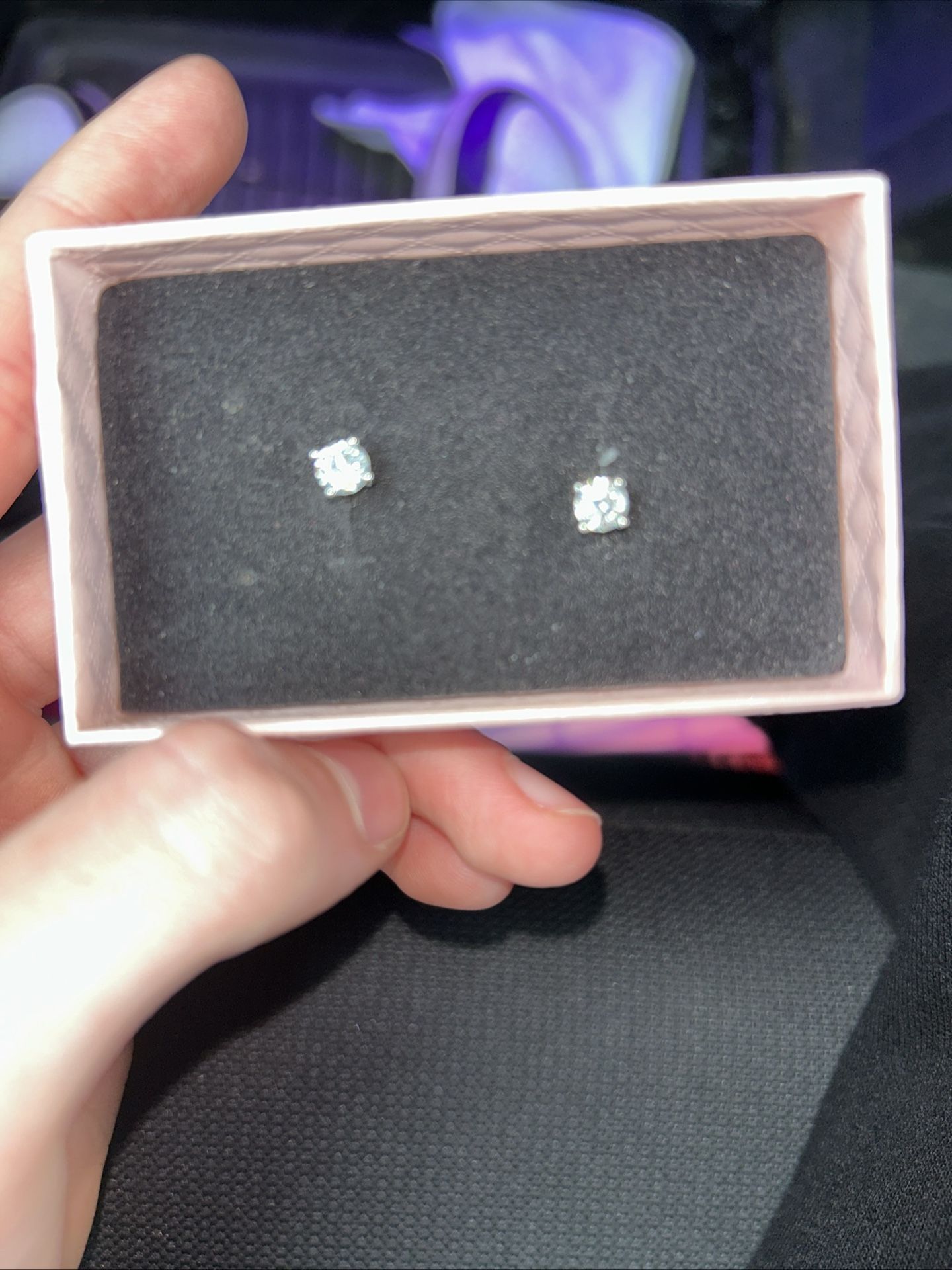 Moissanite Diamond Earrings 925 Sterling Silver 0.5 CT 5.0mm GRA Certified And Graded
