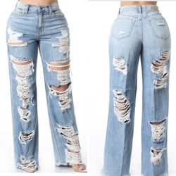 Brand New Women's Distressed Jeans