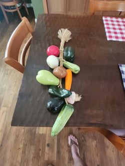 Ceramic hanging vegetables