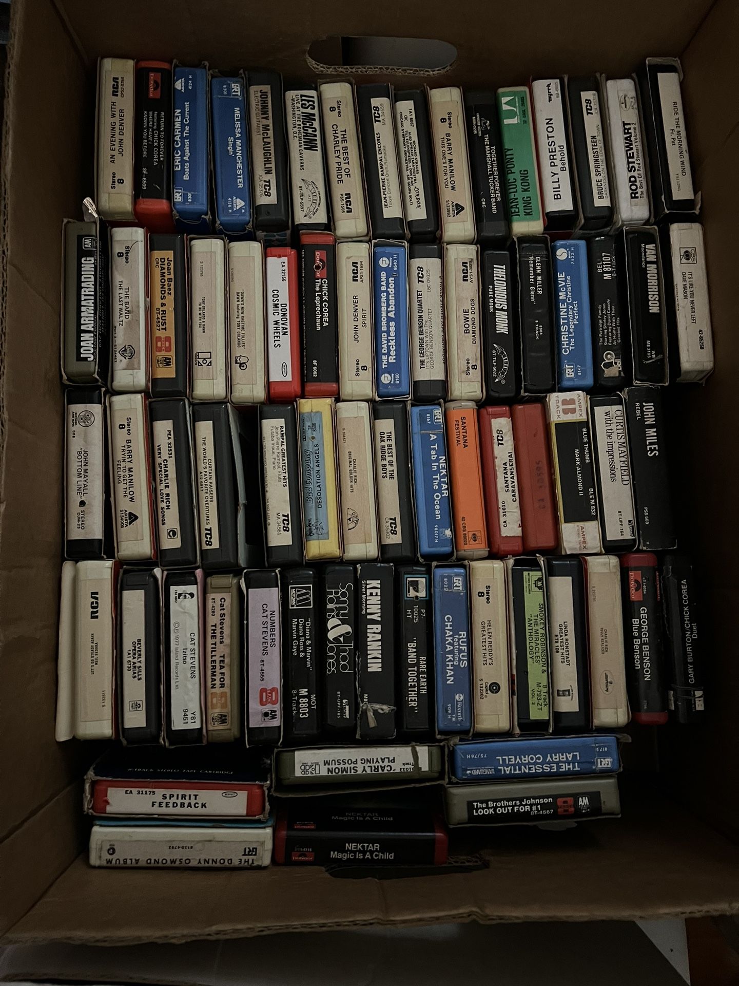 Lot Of Over 170 8 Track Tapes!
