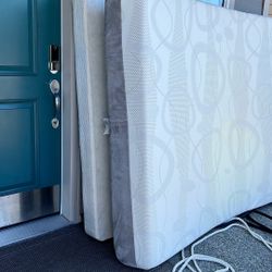 Queen Size Mattress, Box Springs, And Frame 