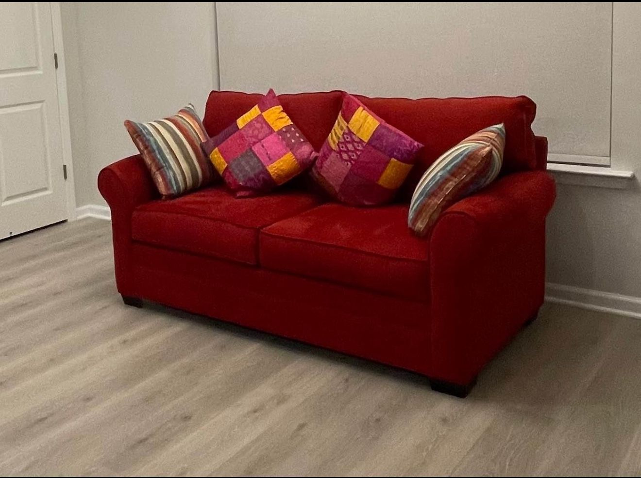 Red Loveseat For Sale (Negotiable Price)