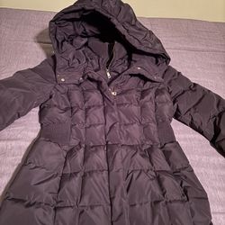 Used Black Cole Haan Signature Down Coat Size Small