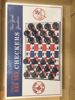 Boston Red Sox New York Yankees Checkers Board Game