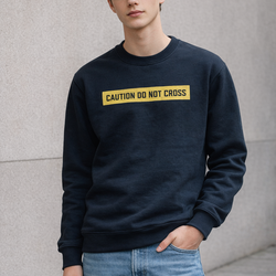 Black crew neck sweatshirt - small