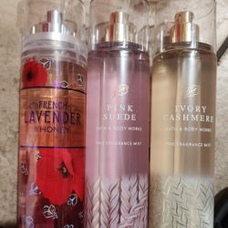 New $6 Each Bath & Body Works Fine Fragrance Mist