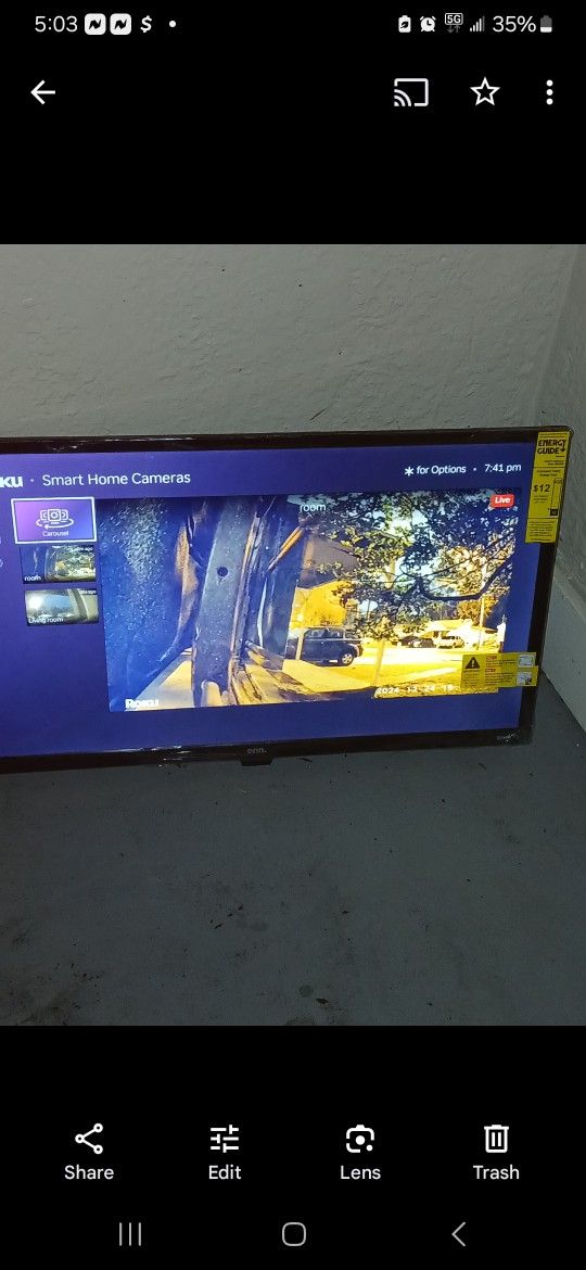 45 " ONN ROKU FLAT-SCREEN TV