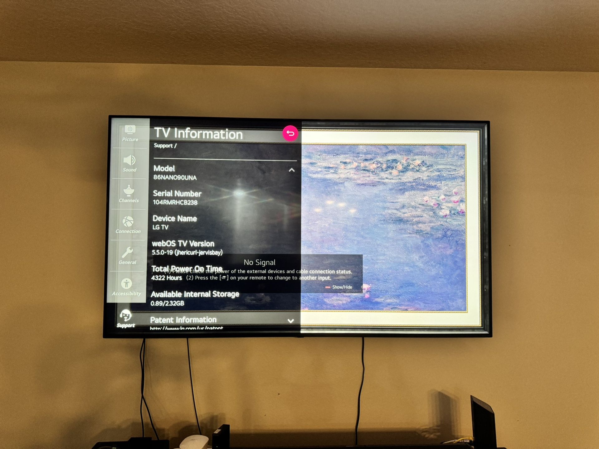 4k LG 85 Inch Tv