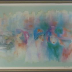 Framed A/P (Artist Proof) Pastel Print By Hilda Ruidory
