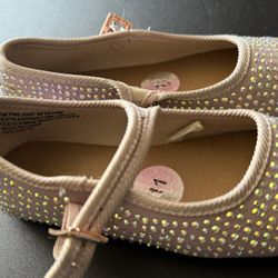 Sparkling Ballet Flats with Rhinestones