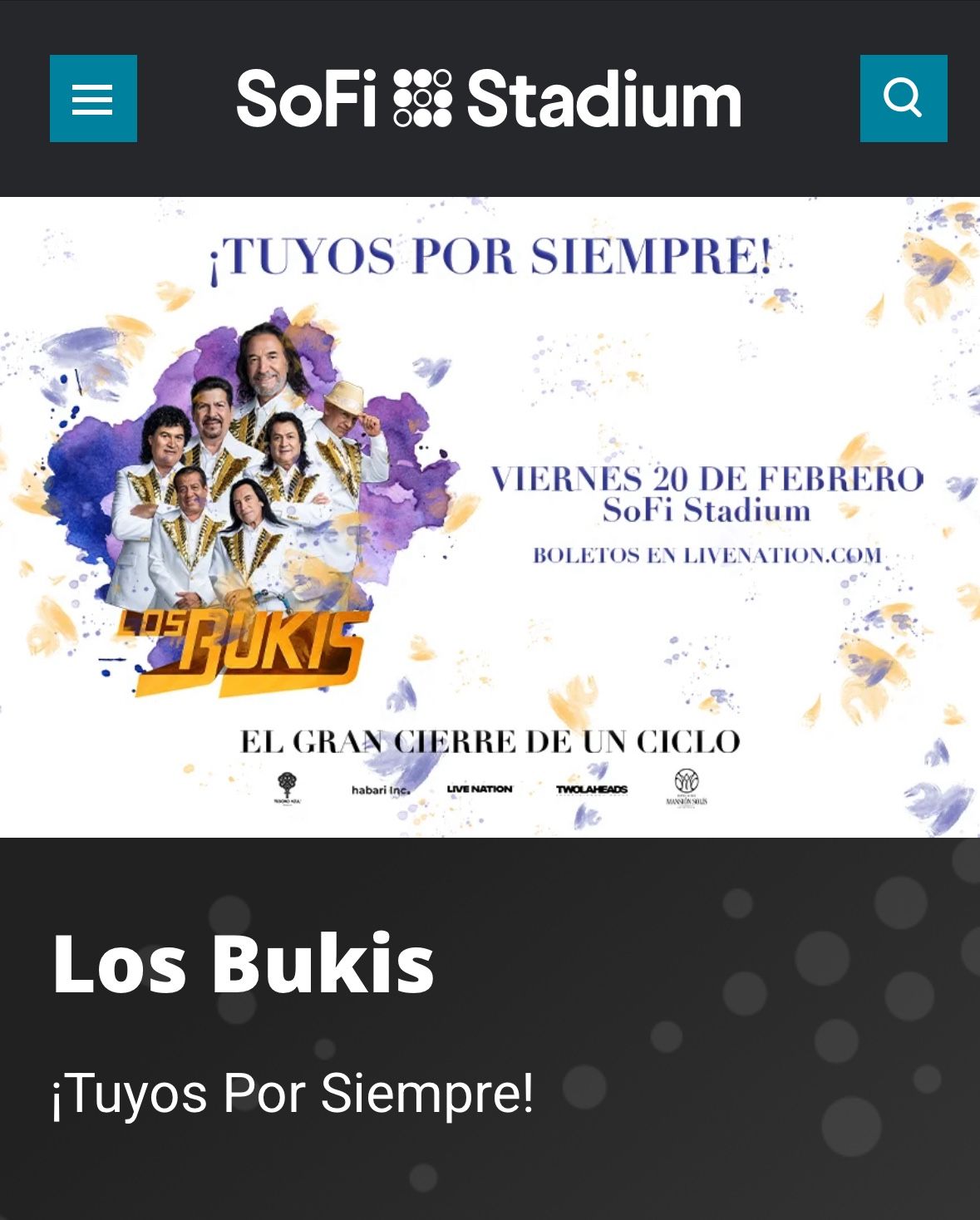 Los Bukis Tuyos Por Siempre!