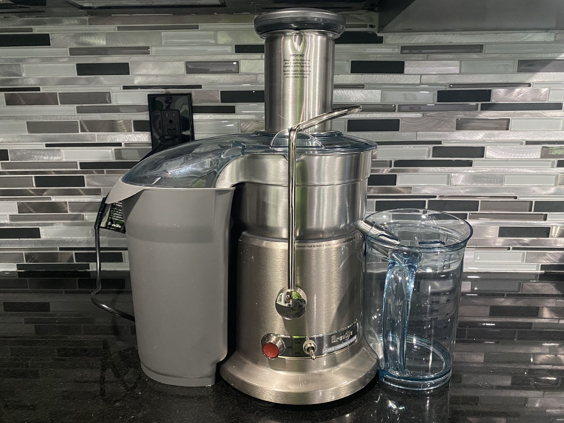 Brevelle Juicer Fountain Elite 800 JEXL