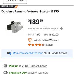 2003-2007 Honda Accord 2.4L Parts 