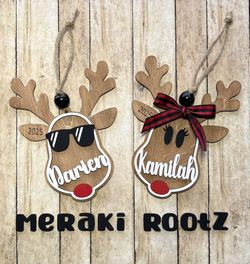 Reindeer Christmas Ornaments