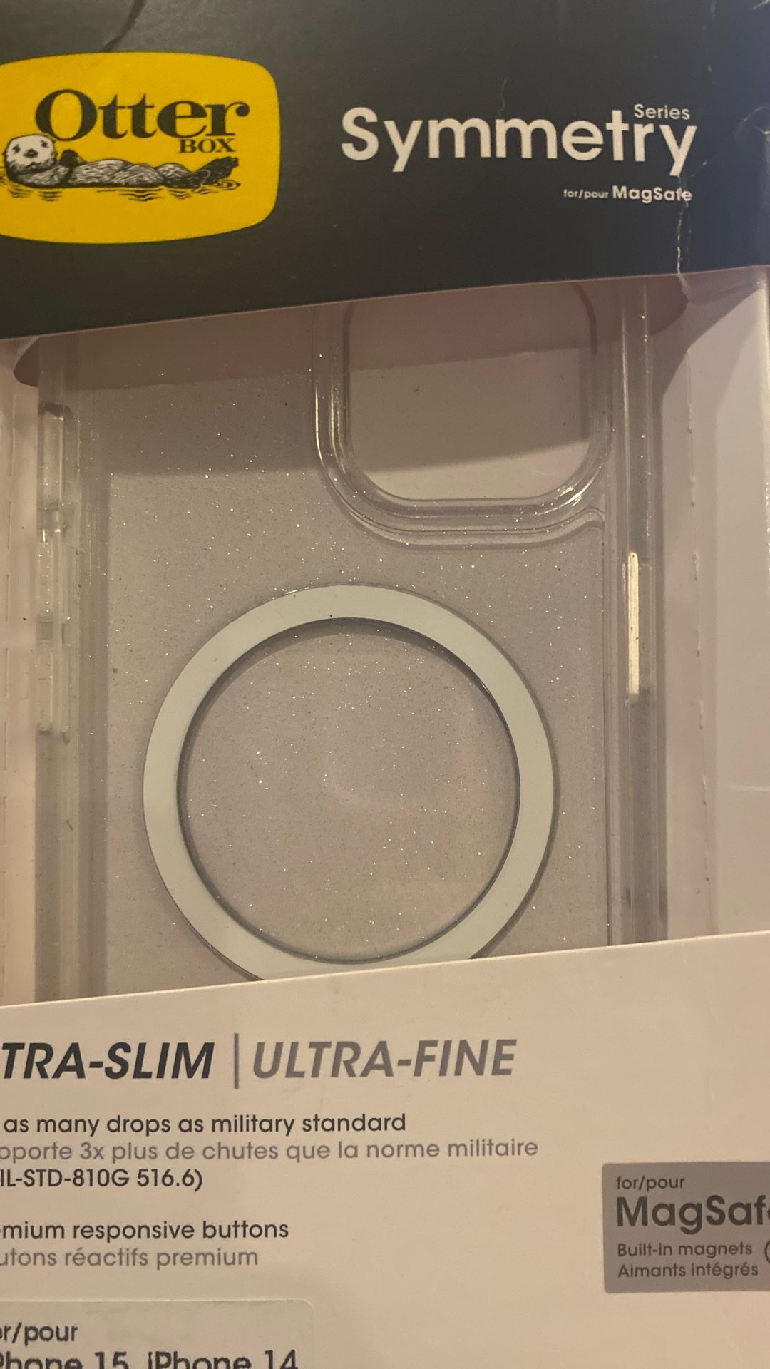 New Otter Box Glitter Clear iPhone 13 14 15
