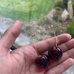 Cherry Drop Earrings