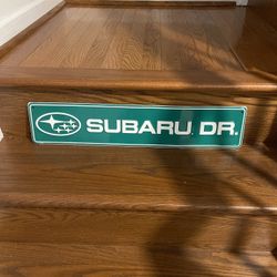 Subaru Drive Street Sign