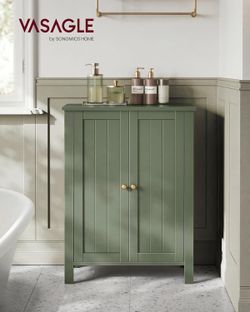 New Forest Green Freestanding Bathroom/ Kitchen Storage Cabinet