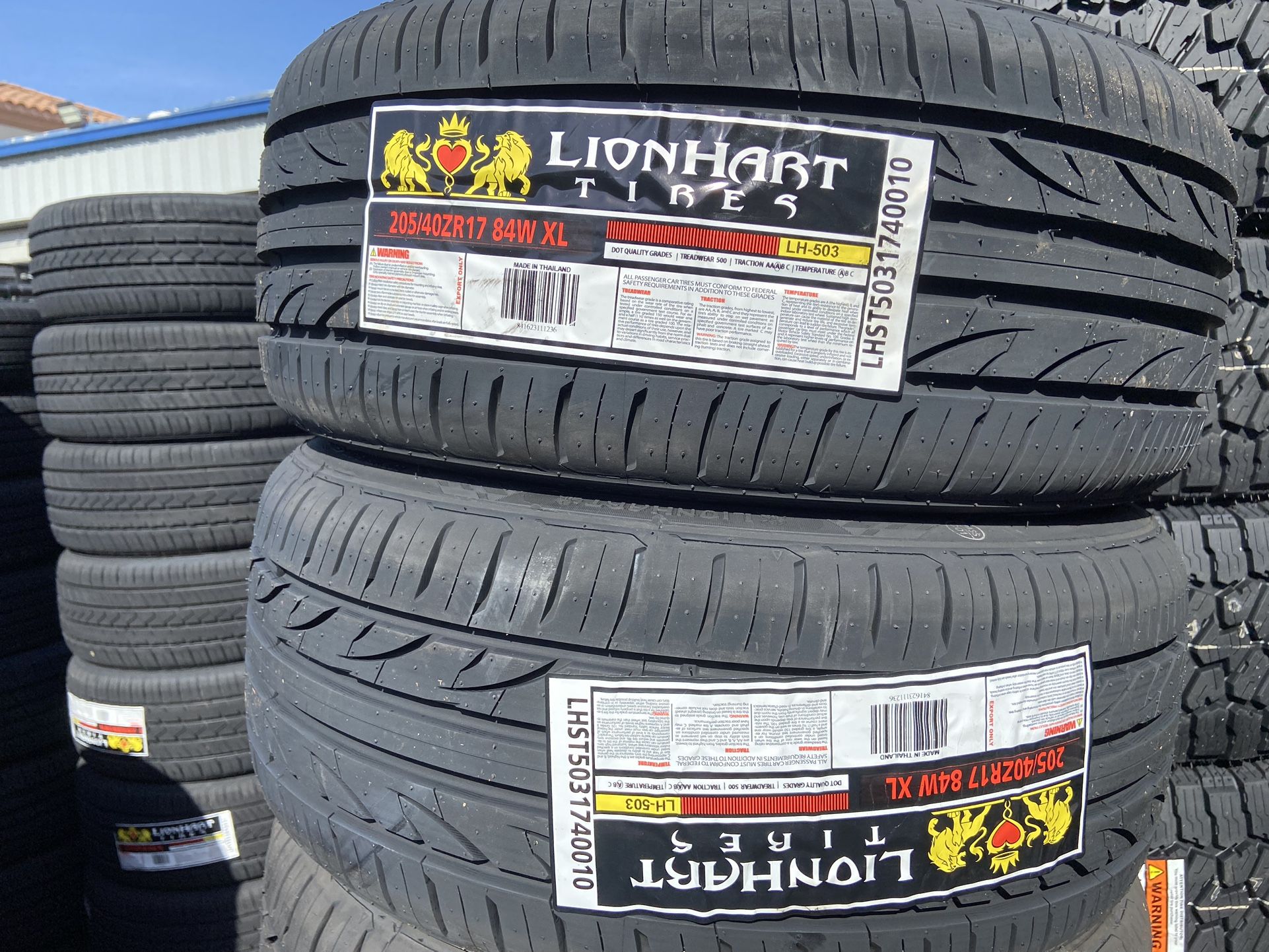 Lionhart LH-503 205/40R17 Tire 205/40/17 205 40 17 205 40 R17 