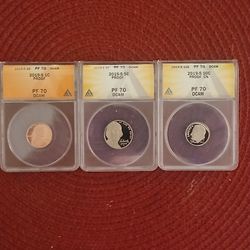 (3) Coin Set PF 70 2019-S 