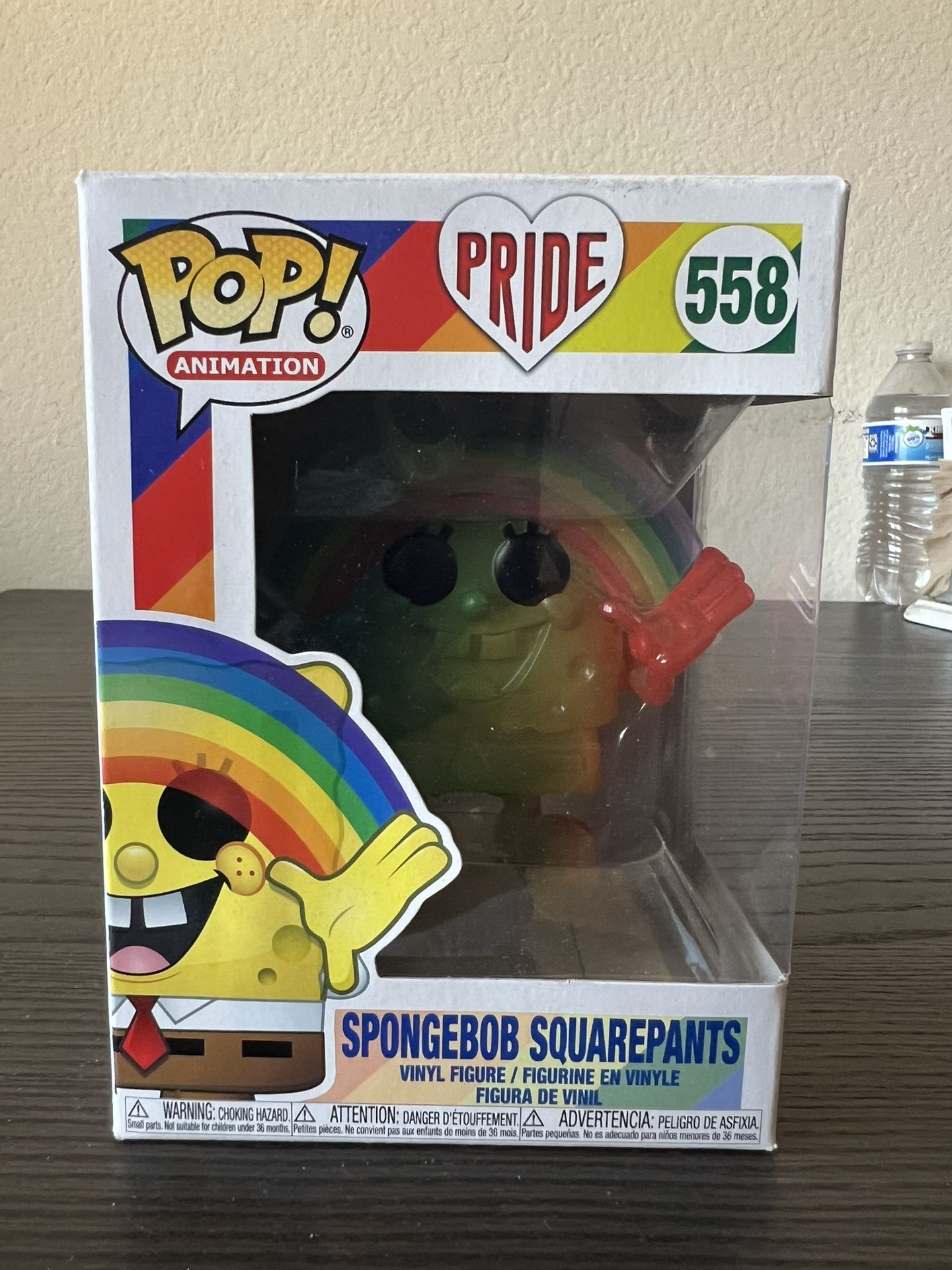 VAULTED RAINBOW Pride Spongebob Squarepants Funko Pop #558 Animation Nickelodeon